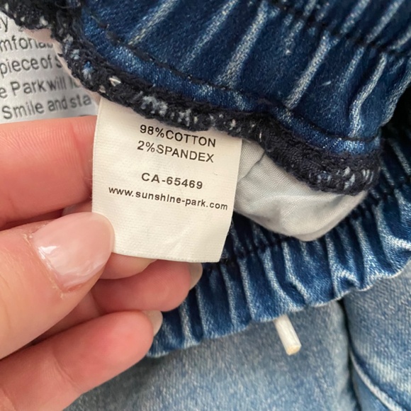 Stretchy Cropped Jogger Jeans with Stars Lounge Casual Stylish - Picture 8 of 12